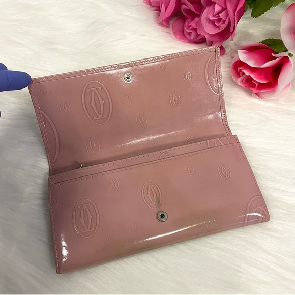 Cartier Pink Patent Leather Wallet - Picture 4 of 13